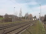 Am 27.02.2016 durchfährt der RE 4766 (Dresden Hbf - Hof Hbf) durch den Haltepunkt Oberrothenbach seinen nächsten Halt in Zwickau (Sachs) Hbf entgegen.