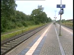 NOB aus Hamburg-Altona durchfhrt den Bahnhof St. Michaelisdonn um in Richtung Westerland/Sylt weiterzufahren. Schnen Gru an den TF.