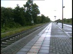 NOB aus Hamburg-Altona durchfhrt den Bahnhof St.Michaelisdonn um richtung Westerland/sylt weiterzufahren.