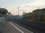 EIn IC mit Br 101 aus Westerland(Sylt) rauscht durch Leverkusen-Rheindorf mit 200km/h in Richtung K�ln.