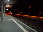 Solo IRE 3092 Dresden-Nrnberg bei der abendlichen Durchfahrt in Neuhaus a.P. am 20.02.12