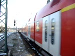RE 4168 nach Ulm Hauptbahnhof ber Dinkelscherben und Gnzburg hat gerade Einfahrt in den Bahnhof Augsburg Hauptbahnhof.