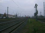 Ein und Ausfahrt vom RE9 im Rostocker Hbf.(24.10.09)