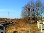 Hier fhrt VT 672 904 der Burgenlandbahn aus Richtung Naumburg kommend in den Bahnhof Teuchern ein.