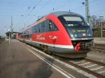 RB36313 von Stendal nach Tangermnde kurz vor der Ausfahrt im Bahnhof Stendal.(11.04.09)