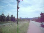 Berga-Kelbra Ausfahrt der Thyraliesel nach Stolberg(HARZ).Im Hintergrund der Kyffhuser Fernsehturm, leider geschlossen.