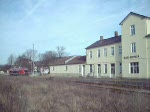 Zugkreuzung in Bad Berka.(10.02.2008)  Zuerst fhrt des Zug nach Kranichfeld und   dann der Zweite nach Weimar.