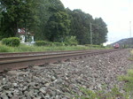 Eine RB von Saalfeld nach Lichtenfels befindet sich im August 2009 kurz vor Kronach.