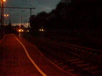 Eine RB aus Nrnberg fhrt am 3. November mit 5 Minuten Versptung in Kronach ein.
