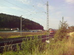 RB 34195 nach Lichtenfels wird am 2. Juli 2010 in Krze den Haltepunkt in Neuses bei Kronach erreichen.