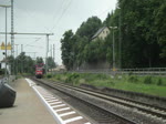 111 073-3 erreicht am 17. Juli 2011 mit einer Regionalbahn aus Bamberg den Endbahnhof Kronach auf Gleis 4.