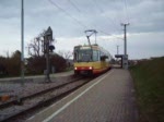 Ein GT8 der AVG in Langensteinbach St.