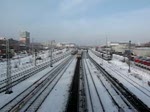 am 19.02.2010 aufgenommen von der Modersohnbrücke ,es geht wieder Aufwärts mit der S-Bahn.