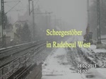 Heftiges Schneetreiben in Radebeul.08.02.2013 gegen 16:00 Uhr