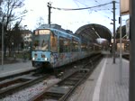 Die Rizzibahn in Karlsruhe Albtalbahnhof am 15.01.11