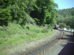 Einfahrt des Triebwagen in Mgdesrung.