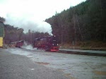 Eisfelder Talmhle, Lokwechsel zur Rckfahrt nach Wernigerode.
11.11.2008