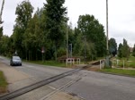 99 1747-7 der Lößnitzgrundbahn in Moritzburg, 20.09.2021