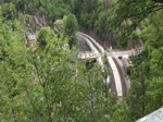 Zugkreuzung im Bahnhof Rabenau der Weißeritztalbahn am 25.05.2017 anläßlich der Wiedereröffnung der Gesamtstrecke bis Kurort Kipsdorf