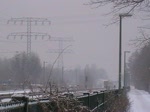 U5 nach Alexanderplatz, hier kurz hinter Biesdorf Sd. 6.1.2010