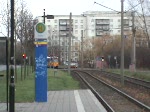 Auf der Stadtbahnstrecke nach Leipzig-Grünau (Hst.