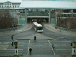 Neoplan Gelenkbus, und MGT6D biegen zur Ihrem Fahrtziel ab.Erfurt,Februar 09, Videolnge 0:17 Min.