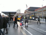 Tatra Triebwagen 2170 und beiwagen 9xx auf der Linie 11/Markkleeberg-Ost unterwegs. Leipzig Hbf den 29.12.09