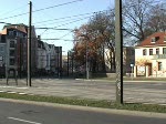 Rostock: Wegen der bundesweiten Schlerdemo am 12.11.2008 kommt es zum Straenbahn-Stau.