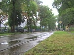 Turmwagen A91 und Hilfsgertewagen A93 des Frdervereins Schneicher-Rdersdorfer Straenbahn (Tram 88 e.V.) bei einer Fahrzeugparade zum Anlass des 100-jhrigen Bestehens dieser Straenbahnstrecke.