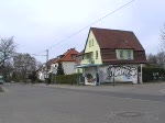 Die Straenbahn in der Berliner Strae. 30.3.2008