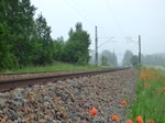 Am Morgen des 12.06.2020 fährt der Elektrotriebzug 1440 328 [NVR-Nummer: 94 80 1440 328-1 D-BOBY / 94 80 1441 828-9 D-BOBY /   94 80 1440 828-0 D-BOBY] als RB45 nach Chemnitz Hbf durch