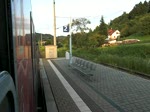 Mitfahrt mit dem RE von Sulzbach Murr nach Murrhardt gefilt aus einem Karlsruher Kopf.