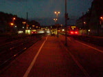 Whrend ein ICE-T an Gleis 3 in Richtung Nrnberg durchfhrt, fhrt ein 612er an Gleis 2 als RE nach Saalfeld ab. An Gleis 4 steht noch eine N-Wagen Garnitur als RB nach Lichtenfels. Aufgenommen in Kronach am 30. Oktober 2009.