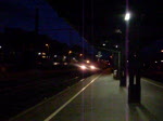 Aufgrund eines Chemieunfalles am 12. Dezember 2009 im Bahnhof Kronach fuhr die RB Kronach-Lichtenfels auerplanmig von Gleis 3 ab.