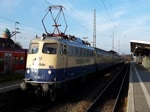 Centralbahn 110 363-7 im Sandwich mit 110 278-9 als RE 78 Ersatzzug für die Eurobahn bei der Ausfahrt aus Nienburg(Weser) nach Minden(Westfl.) 18.12.2018