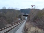 CTHS 232 002-8 am 31.01.18 zu sehen mit einem Sandzug in Wünschendorf/Elster Richtung Gera.