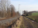 Die Erzgebirgsbahn hat sich für einige Zeit den 628 673/486 der Westfrankenbahn ausgeliehen.