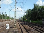 EGP 151 078-3 durchfährt Hamburg-Harburg und kommt vor einem roten Signal zum stehen 14.6.2017