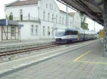 Ostseelandverkehr GmbH VT 0008 verlsst Gstrow in Richtung Ueckermnde.