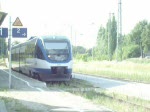 OstseelandVerkehr VT 0001 verlsst den Bahnhof Demmin in Richtung Neustrelitz