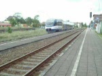 OstseelandVerkehr GmbH VT 0004 verlsst Torgelow in Richtung Pasewalk