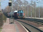 Bahnhof Achern Teil 6: Nachdem die OSBs, die SWEGs und die AVG weg sind, kommt auch schon der SWEG-Rangierzug aus Bhl (Baden) bzw. Greffern um die Gterwaggons auf das freie Gleis zu schieben und abzustellen. Gefilmt am 2. April 2009 (2:59 Minuten).