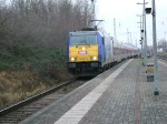 InterConnex80004 von Warnemnde nach Leipzig Hbf.bei   der Durchfahrt im Bahnhof Rostock Bramow.(26.12.08)