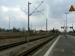 285 106-1 von der ITL mit Kesselzug in Rathenow in Richtung Wustermark unterwegs.