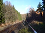 132 109-0 der LEG fuhr am 12.12.15 von Erfurt nach Schwarzenberg. Hier zu sehen bei Wildbach.