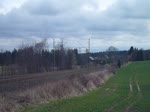 132 109-0 und 232 673-4 (LEG) mit DGS 52772 fuhr am 21.03.17 nach Marktredwitz. Hier ist der Zug bei Plauen/V. zu sehen.