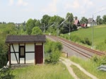 132 109-0 (LEG) und 232 239-4 (EBS) zu sehen am 03.06.17 mit einem Kesselzug in Jößnitz/V. Der Zug fuhr von Neustadt Donau nach Bitterfeld.