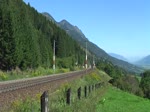 186 287 + 186 281 mit einem KLV am 08.09.2012 unterwegs bei Penk. 
