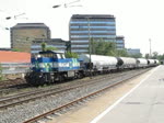 NIAG 3 (G 1205 BB) am 11. Mai 2011 mit dem Güterzug von Düsseldorf-Reisholz auf der Fahrt nach Millingen in Düsseldorf-Rath.