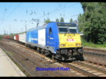 146 520 der NOB mit Gterzug am 19. Juli 2010 bei der Ausfahrt aus Dsseldorf-Rath.